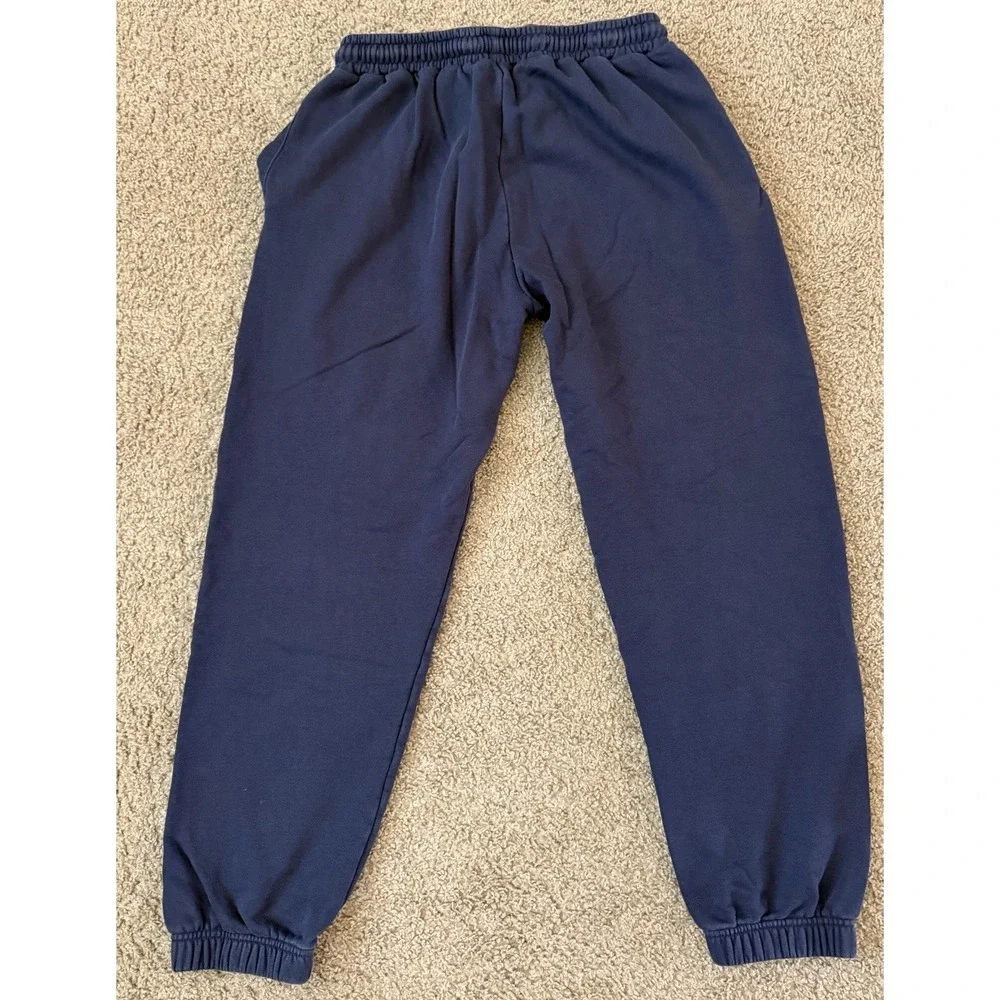 White Fox Women's Comfy Sweatpant Joggers with Drawstring Womens Size Large Blue